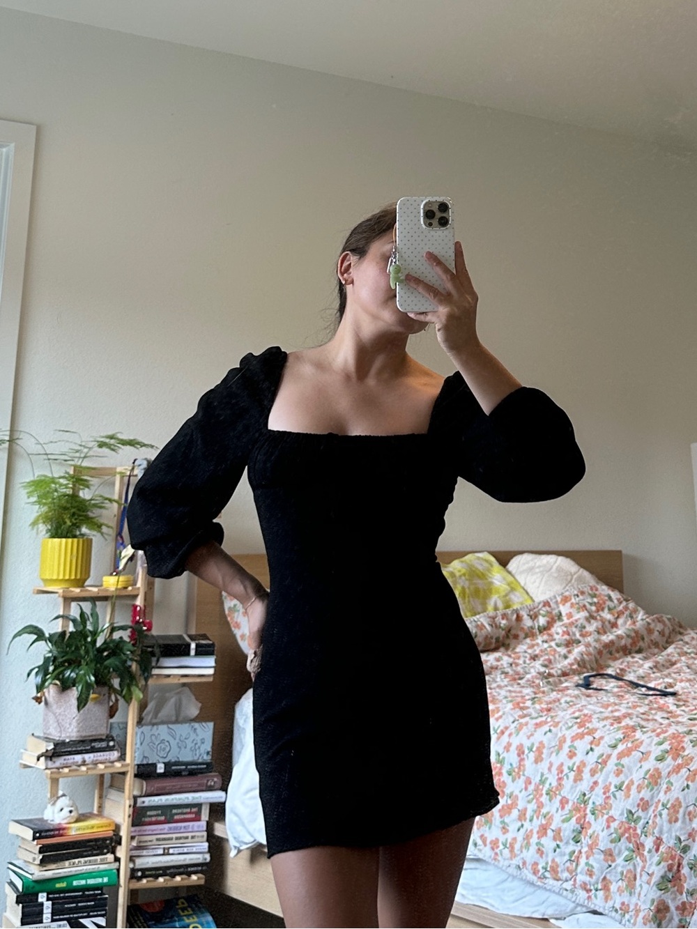 Aritzia Sunday Best Black Mini Dress